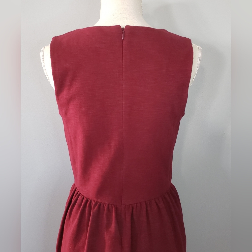 J. Crew Daybreak Burgundy Sleeveless Dress - Picture 7 of 13